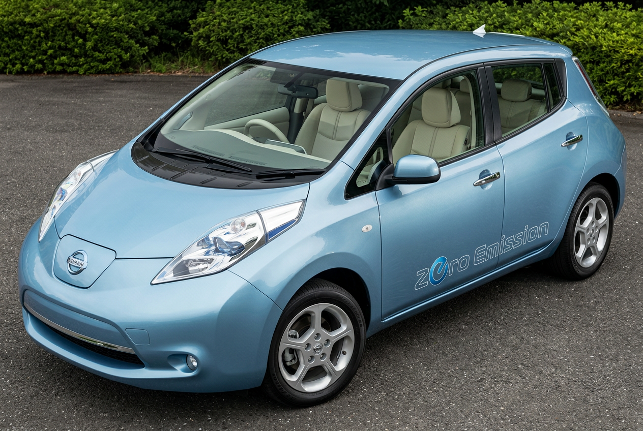 Nissan Leaf SUV EV electric rental car in Nairobi