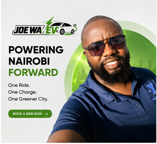Powering Nairobi Forward — book a ride with Joe Wa EV