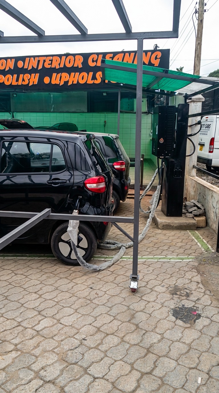 EVs charging at the Joe Wa EV bay on Magadi Road